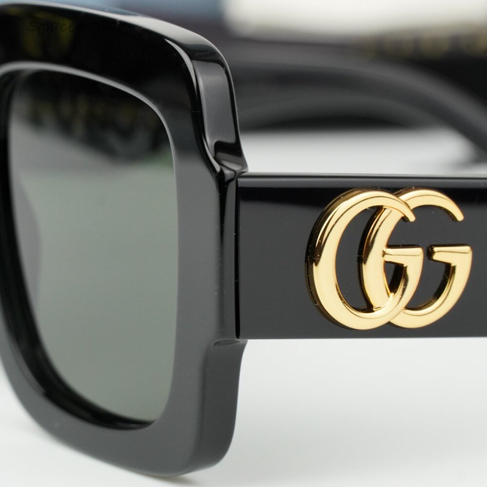 Gucci Women Sunglasses Black Grey Square GG1547S 001 BRAND NEW - Picture 7 of 8